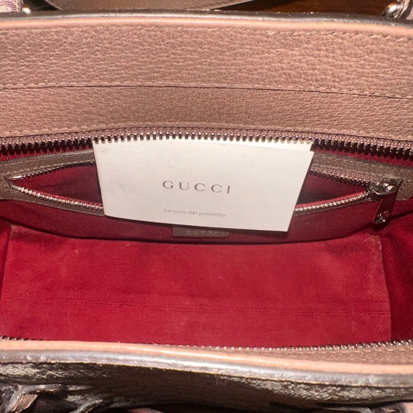 Gucci Buckle Travel Tote GG Coated Canvas with Leather Medium - Picture 5 of 8